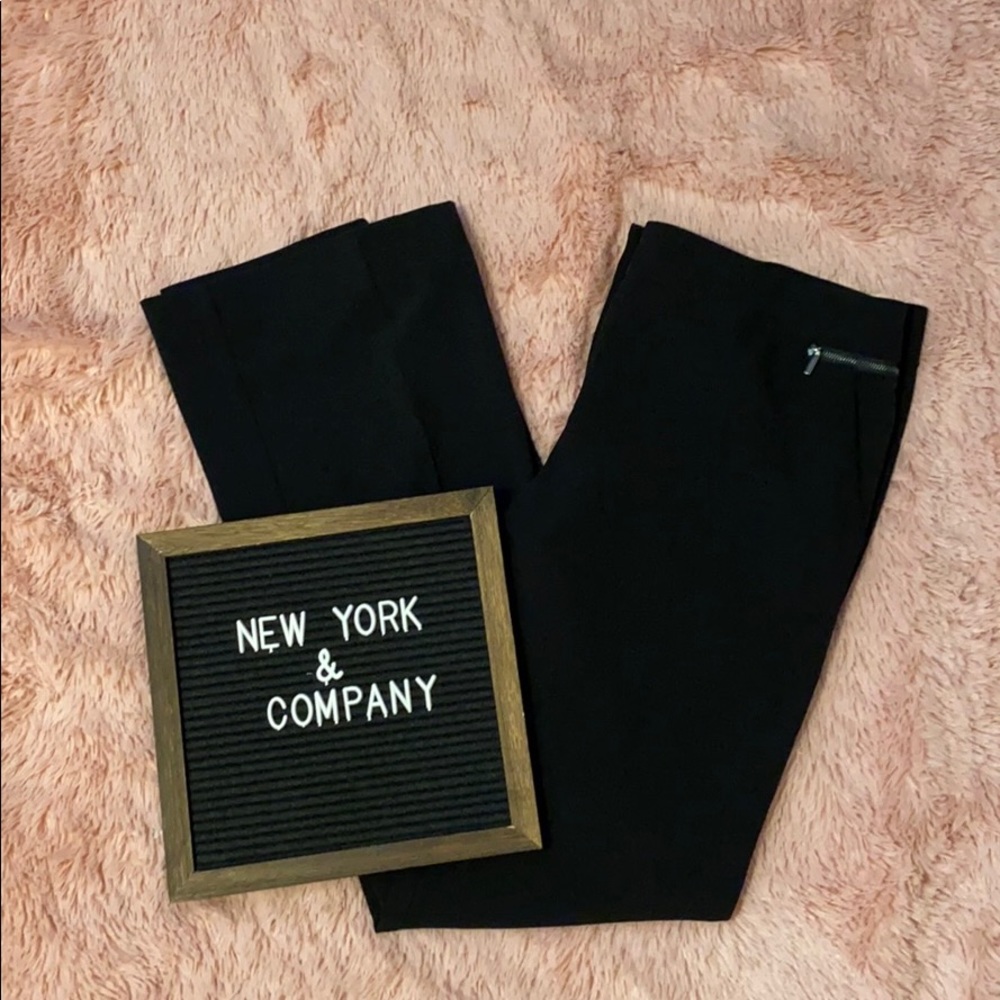 NY + COMPANY Black Wide Leg Dress Pants